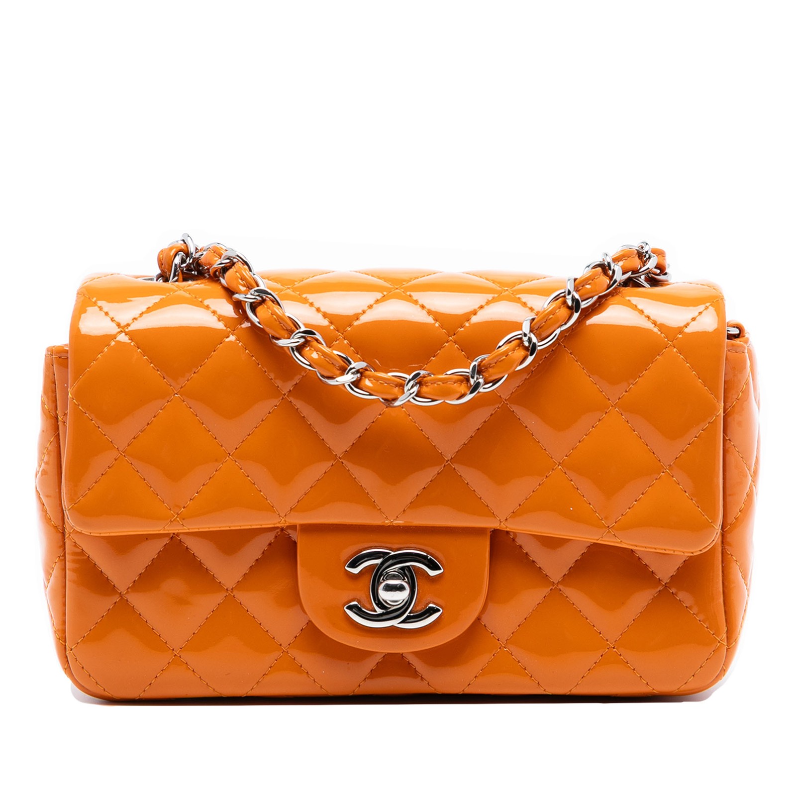 Authenticated Chanel Mini Rectangular Classic Pat… - image 1