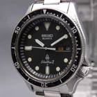 Vintage 1978 [EXC+5] SEIKO Silver Wave 7546-6060 39mm Black Dial QZ Men's Watch