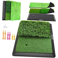 Golf Mat, Practice Outdoor Indoor for Training Chipping Show Swing Tri-Turf mat