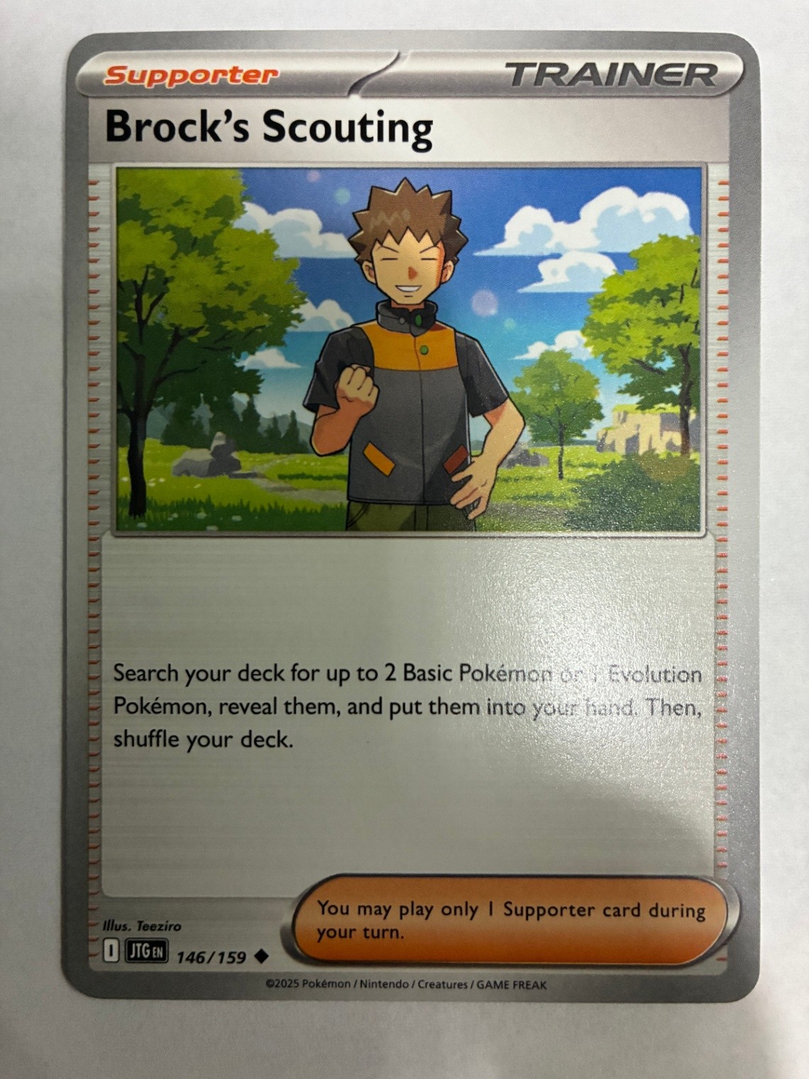 Brock's Scouting - Uncommon SV09: Journey Together 146/159 NM