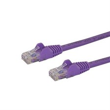 StarTech Cat5e Ethernet Patch Cable with Snagless RJ45 Connectors - 7 m Purple
