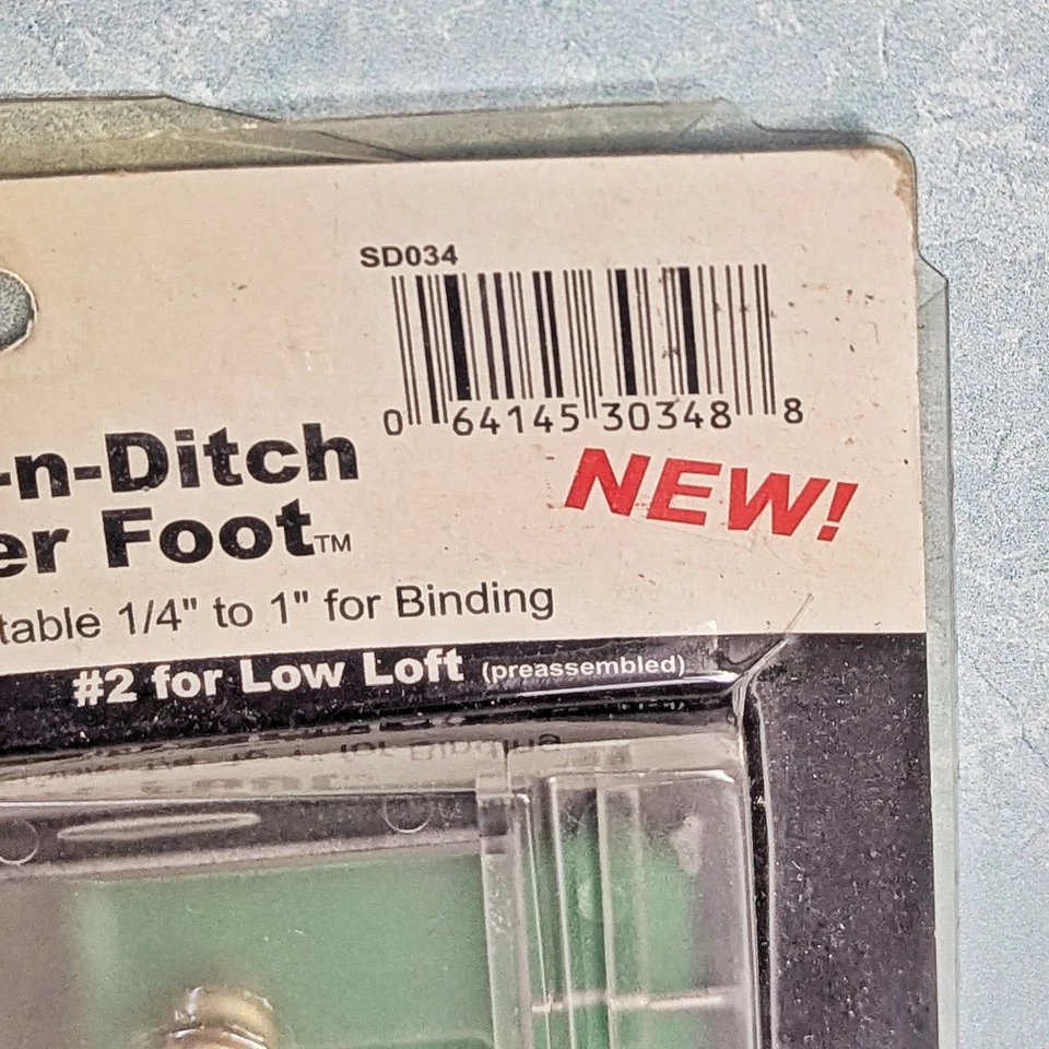 NEW Martelli Stitch-N-Ditch Binder Foot with 4 Fences Adjustable 1/4" to 1" - Image 2 of 4