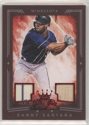 2015 Panini Diamond Kings Red Framed Materials 21/99 Danny Santana #34 03xg
