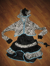 Girls ZEBRA cute Halloween Costume sz L Lg 12 -14 Rubies