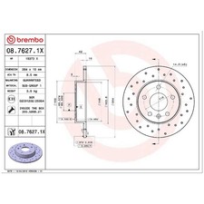 2x Bremsscheibe hinten für Opel Astra G F70 T98 F35 H A04 L70 Combo | 26246954