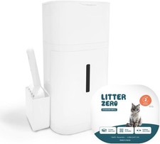 Litter Zero Premium Cat Litter Disposal System, White, Smart Waste Management