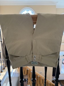 DOVER English Equestrian Breeches Size 24 Tan W/ Knee Pads