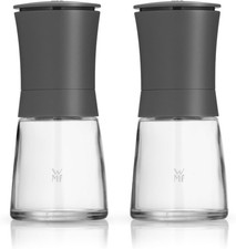WMF Trend Mill Set 2pc Salt Pepper Chilli Spice Grinder Ceramic Grinder Glass