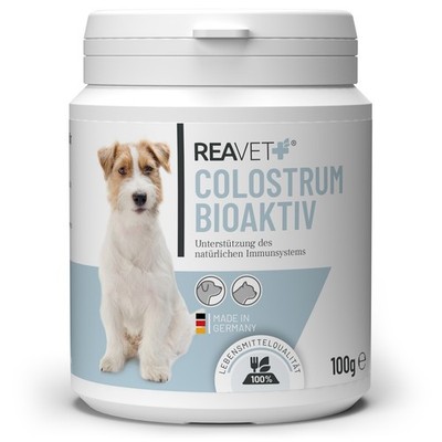 REAVET Colostrum Bioaktiv Pulver Hunde & Katzen 100g Unterstützung Immunsystems