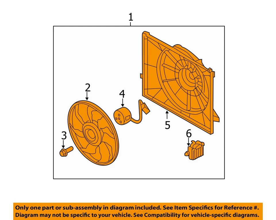 Conjunto de motor ventilador de refrigeración radiador eléctrico Kia Optima 2012-2013 UXT49 Foto 2 de 3