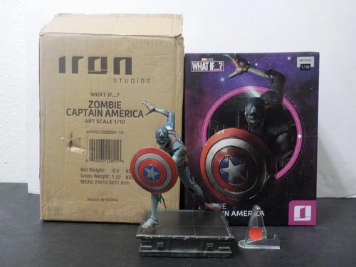 G831 Iron Studios What if..? Zombie Marvel Captain America Art Scale 1/10 Statue
