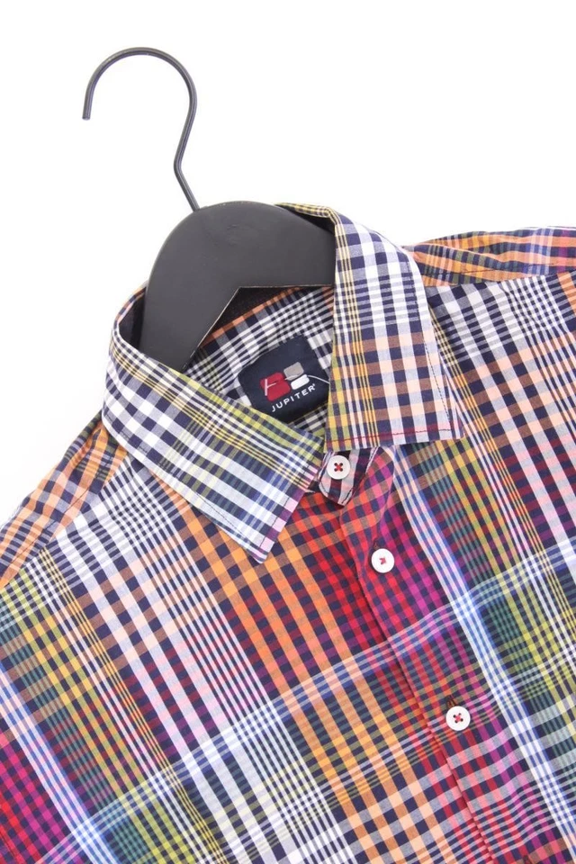 ⭐ Jupiter camicetta per uomo taglia 50, M a quadri multicolore di cotone ⭐ - Immagine 3 di 4