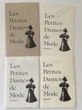 4 Vintage Les Petites Dames de Mode Supplements Doll Photos