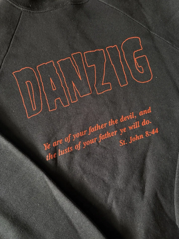 Vintage 1990 Danzig Lucifuge Sweatshirt 1990 Screen Stars XL - image 4 of 4