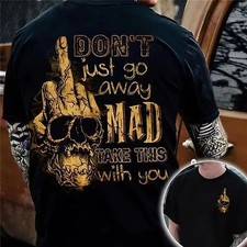 Men's Summer Crew Neck Digital Printed Loose Fit Cotton T-shirt Top Streetwear