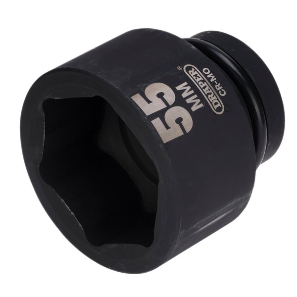 Draper Schlagnuss 55Mm 1 Zoll Vierkant-Antrieb 6-Kant Chrom-Moly Standard 05126-image
