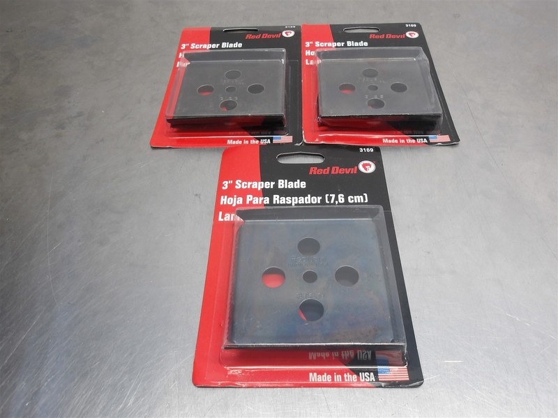 3 NEW! Red Devil 3" Scraper Blade 3169