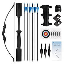 Recurve Bow and Arrow Set  Takedown Recurve Bows Archery for Adults Left and R...
