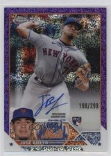 2023 Topps Chrome Update Purple Speckle Refractor 198/299 Jose Butto Auto 0us8
