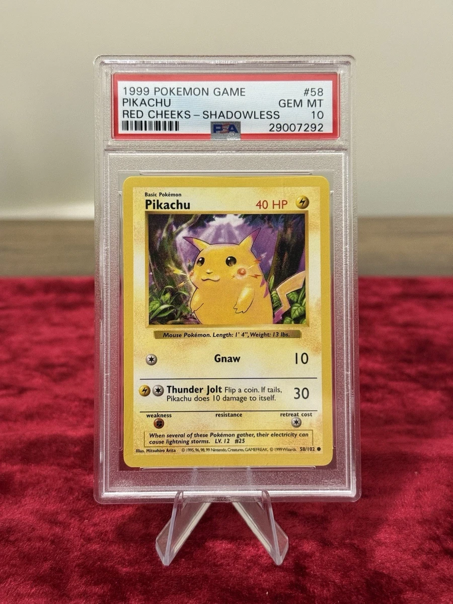 Pikachu Pokémon TCG Shadowless Individual Collectible Card Game