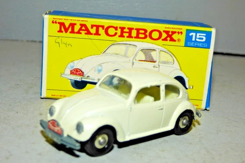 Matchbox Lesney 15 Volkswagen 1500 saloon Monte Carlo Rally off white