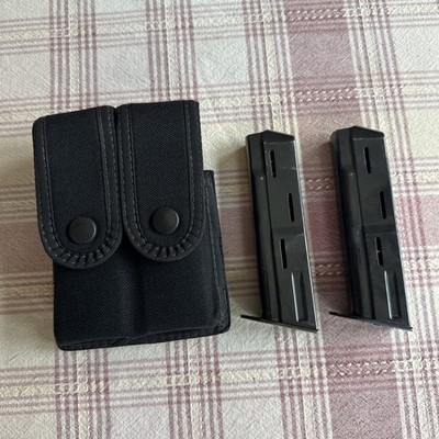 (2) Heckler and Koch VP70 Magazine 9mm Magazines OEM-w/Uncle Mikes Sidekick Case
