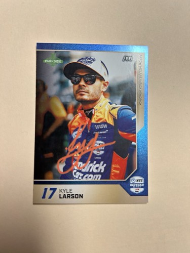Kyle Larson Parkside 2025 IndyCar Series /99 Autograph - Picture 1 of 3