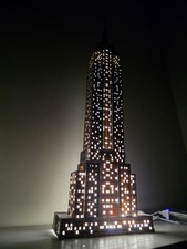 Empire State Building Lamp 3D Printed Skyscraper Light NYC Architecture Model