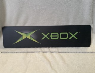 Vintage Original Xbox Metal Sign Family Video Rental Store Display 24" By 6”