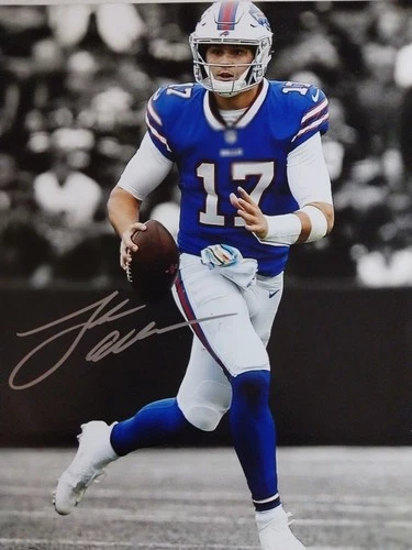 Josh Allen Signed 8x10 Photo Matte Finish LOA Genuine Athentic