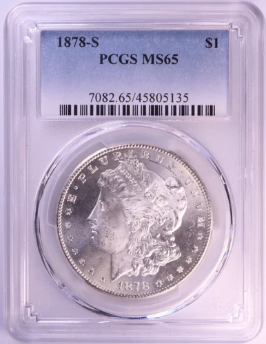 1878 S Morgan Dollar MS65 PCGS Silver Uncirculated UPGRADE POTENTIAL NO RESERVE!