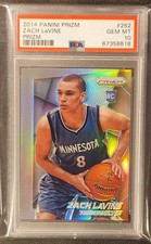 2014-15 Panini Prizm Silver Zach LaVine #262 Rookie PSA 10 GEM MINT LOW POP 