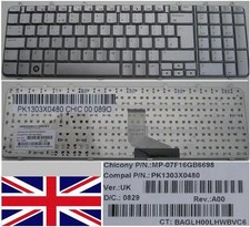 Clavier Qwerty UK HP PAVILION DV7 DV7-1000 MP-07F16GB6698 PK1303X0480 Gris