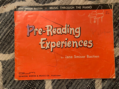 VINTAGE 1963 Jane Smisor Bastien Music Through The Piano Pre-Reading Experiences