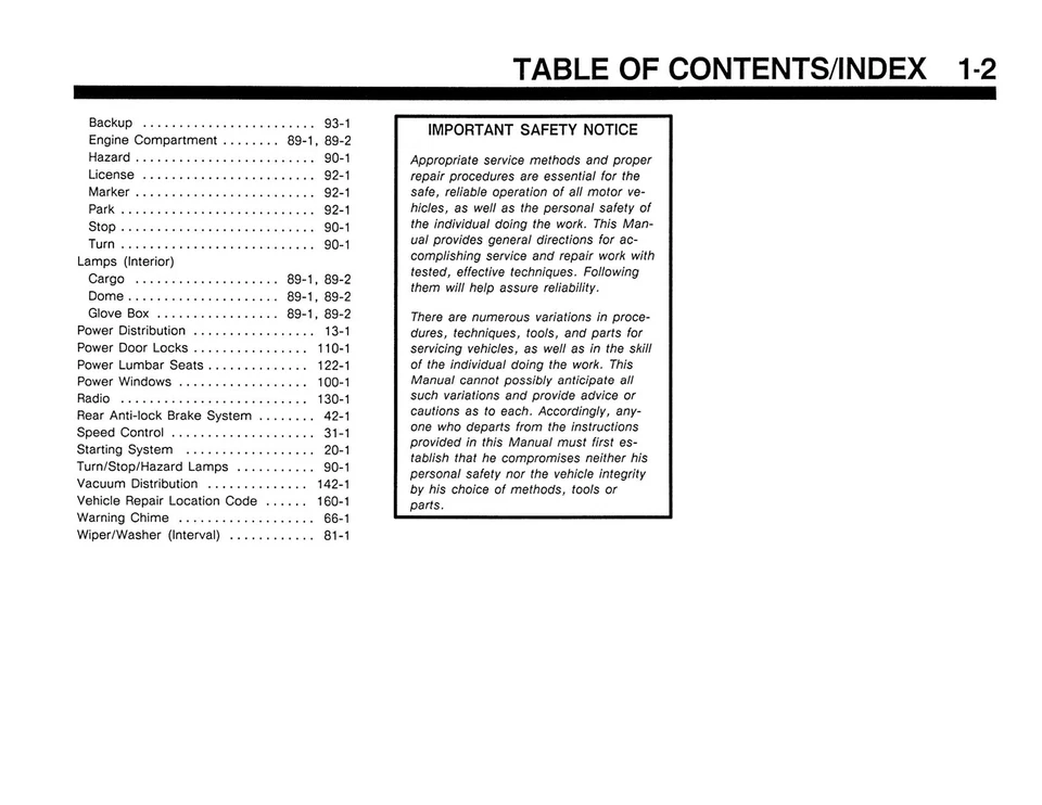 Ford Ranger 1991 manual de solución de problemas eléctrico y de vacío Foto 3 de 4