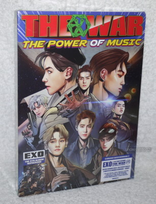 EXO Vol.4 Repackage THE WAR Power of Music Taiwan CD+8 Bookmarker