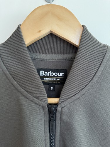 Chaqueta Jumper Barbour International con Cremallera Top con Cremallera Gris/Negra Mediana - Imagen 4 de 14