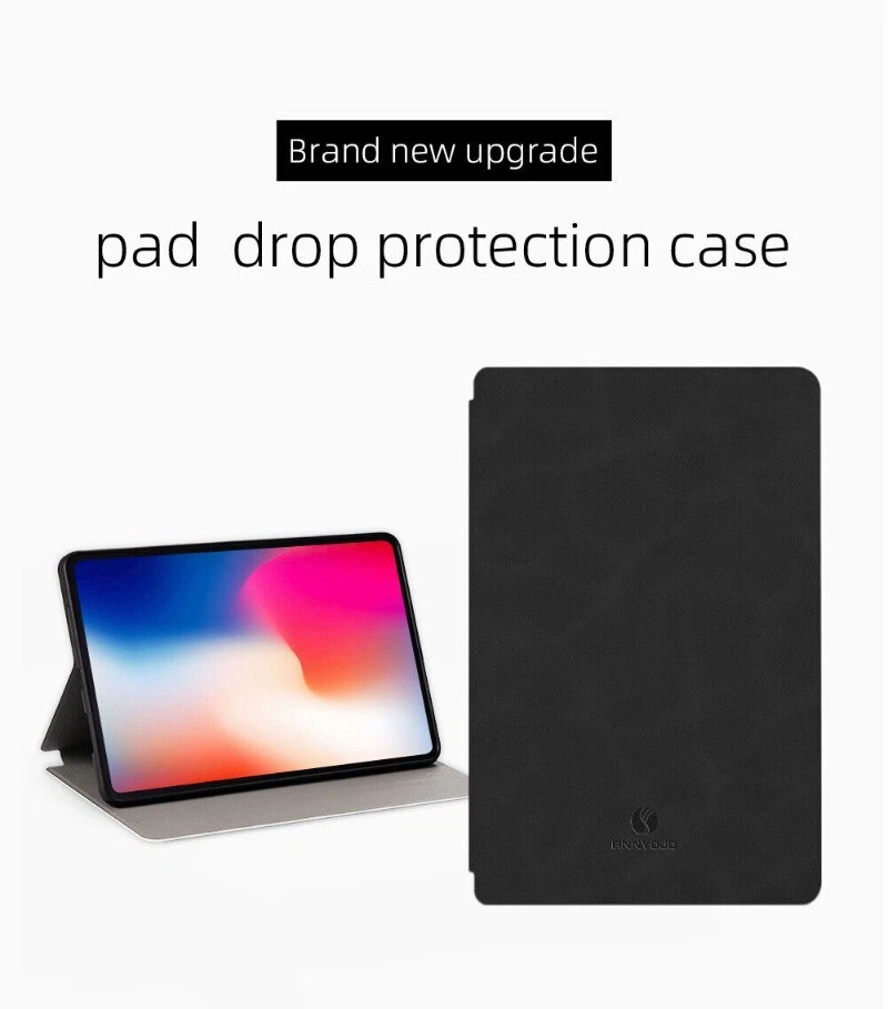 Funda delgada de cuero con soporte para tablet Samsung Galaxy Tab A A7 A8 A9 Plus abatible Foto 4 de 4