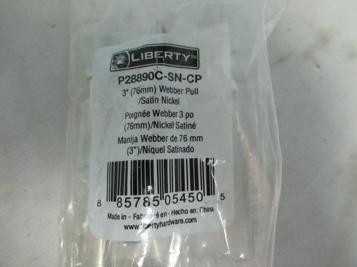 4pk Liberty P28890C-SN-CP 3" Webber Pull Satin Nickel 885785054505 (BB) - Picture 2 of 4