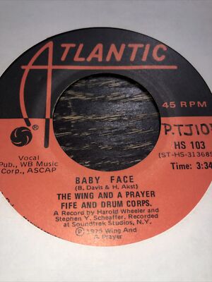 The Wing And A Prayer Five And Drum Lantic Records Babyface 45 Rpm Vinyl 1