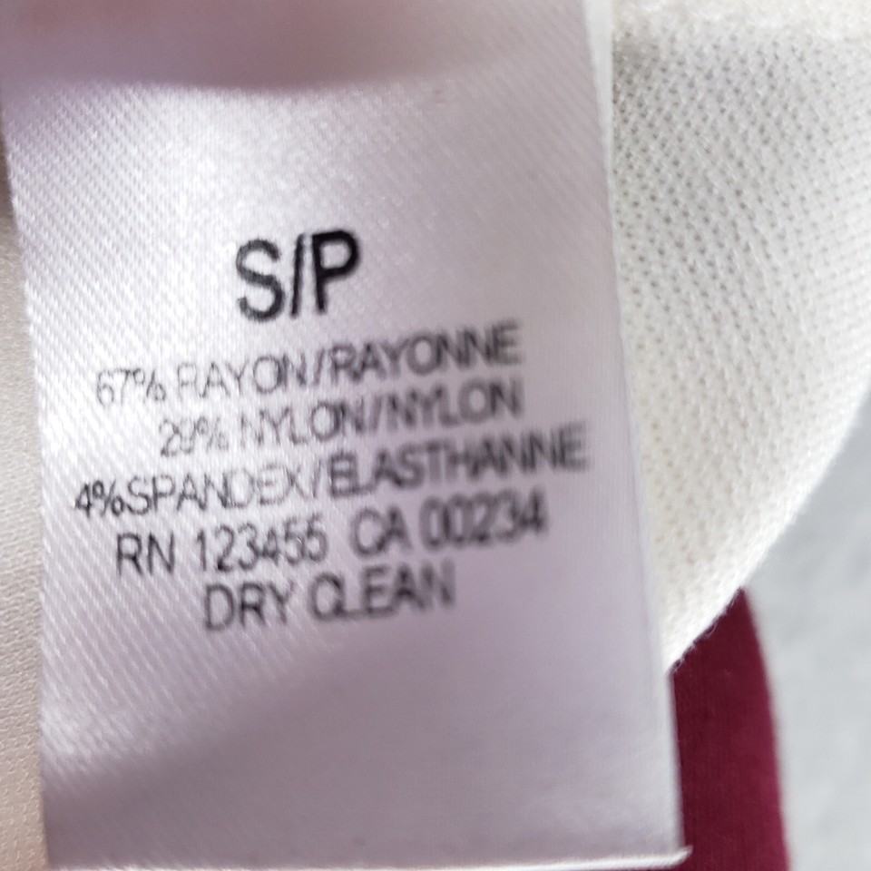 Design Lab Lord & Taylor Maroon Cap Sleeve Formal Womens SP Dress Cheer