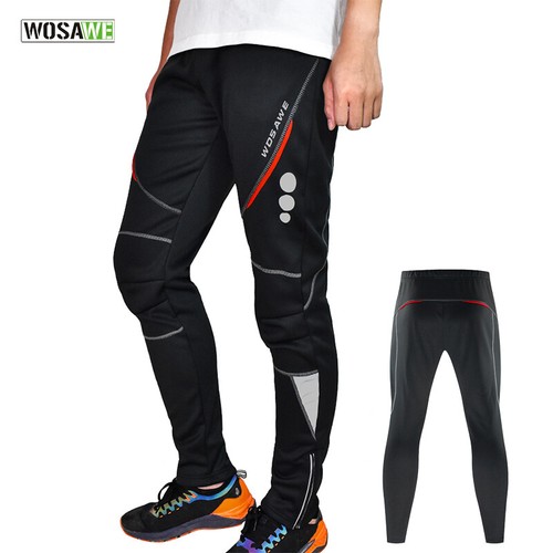 Winter Mens Cycling Pants Windproof 