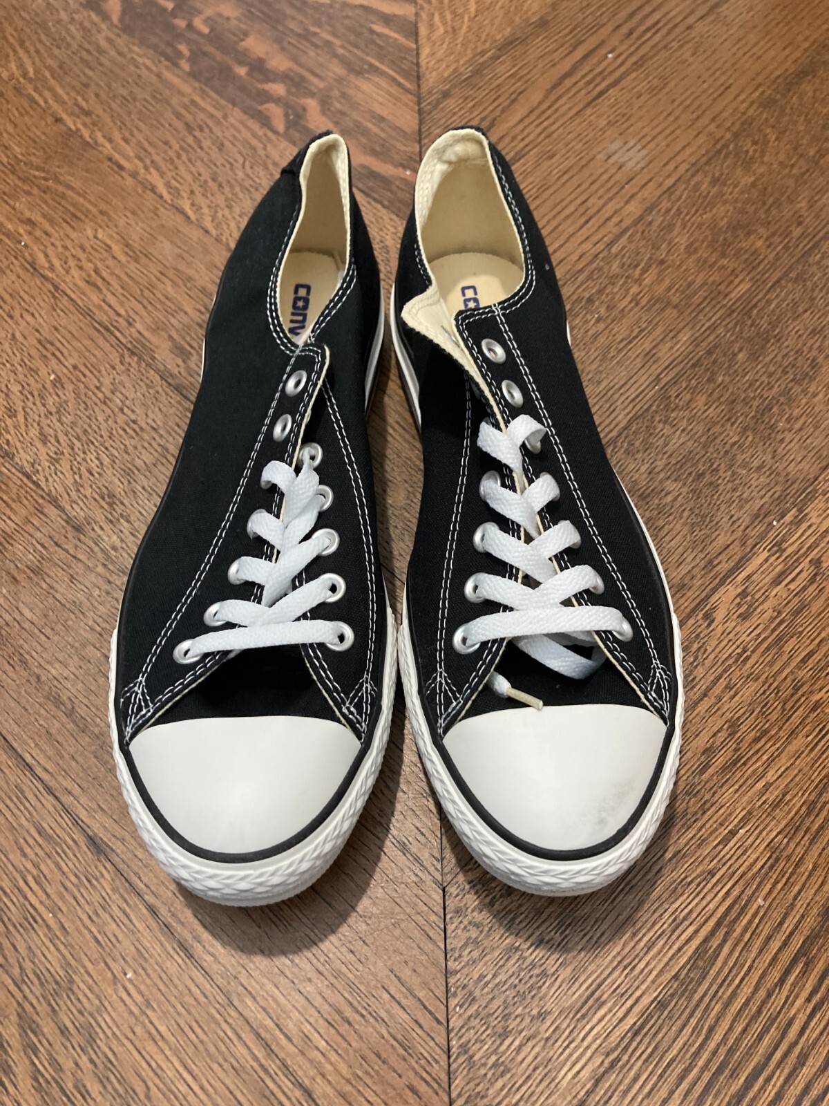 Converse Chuck Taylor All Star Black White Low Top Sneakers US M10 W12 M9166C  
