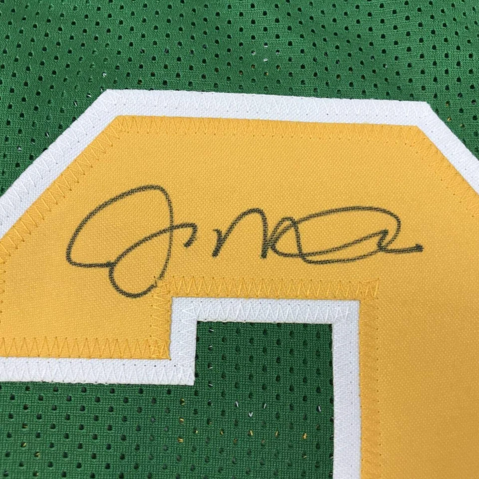 Autographed/Signed Joe Montana Notre Dame Green College Football Jersey JSA COA - Image 3 of 4