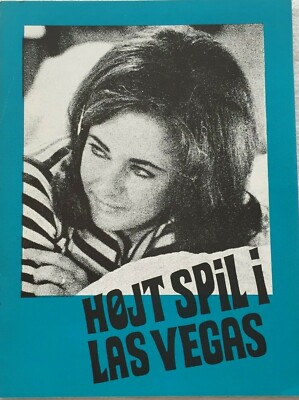 The Only Game In Town Elizabeth Taylor Warren Beatty 1970 Danish Movie Program