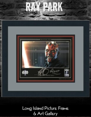 Star Wars I Ray Park Darth Maul Signed Official Pix Custom Framed
