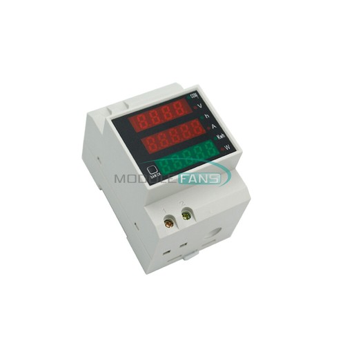 AC Single-phase Rail Type Voltage Current Power Frequency Factor Meter Counter - Picture 10 of 28