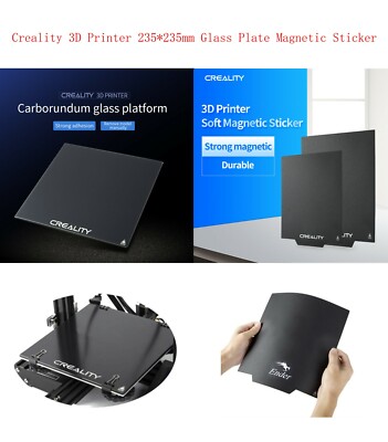Creality 3D 235*235mm Soft Magnetic Sticker Carborundum Glass Platform AU Stock