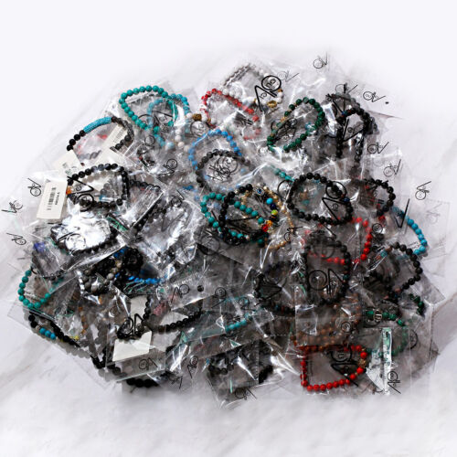 Wholesale 30 Pcs a Lot Natural Stone Bracelet Mixed Random Style Unsex Bangles - Picture 2 of 35