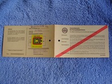 Valvo Garantiekarte f&uuml;r Fernsehbildr&ouml;hren Wegacolor VALVO Euro Color A66-540X